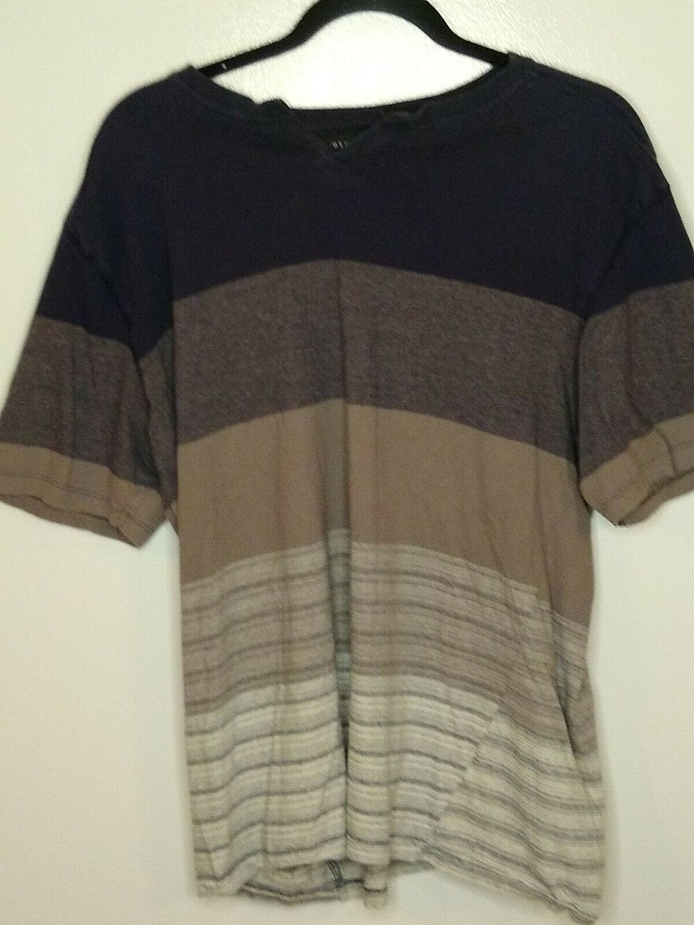 Truth Substance Men's XL Common Sense Color block Shirt Casual